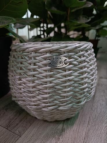 пласмас ящик: Плетёные кашпо — ручная работа - Назначение: декоративные — 3