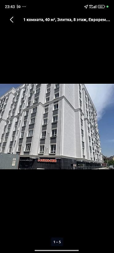 Продажа квартир: 1 комната, 40 м², Элитка, 8 этаж, Евроремонт — 1