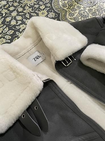 Дубленки: Дубленка, Авиатор, Короткая модель, L, M — 3