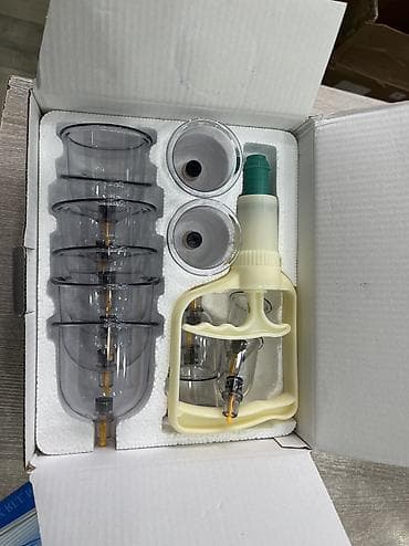 вакуумный апарат: Набор вакуумных банок "AL-HIJAMA" предназначен для проведения массажа — 4
