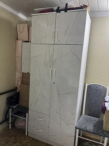 small table: Шифоньер, шкаф для одежды, Б/у, Прямой, ЛДСП — 1