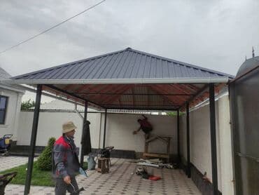 обзор цен на строительные и отделочные работы в бишкеке: Навес жасайбыз левой сложности — 3