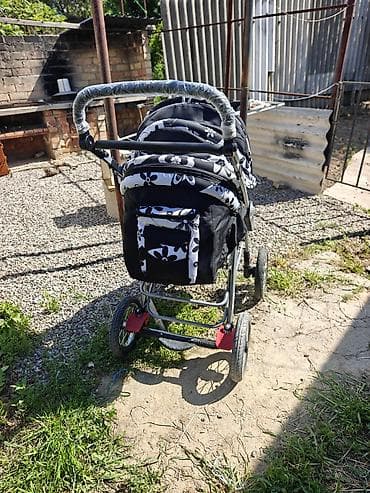 детские коляски 2 в 1: Коляска, Другой бренд, цвет - Черный, Б/у, Бесплатная доставка — 5