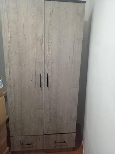 рейлы для одежды: Шифоньер, шкаф для одежды, Б/у, Прямой, ЛДСП — 1