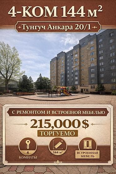 nova grant: 4 комнаты, 144 м², Элитка, 9 этаж, Евроремонт — 1