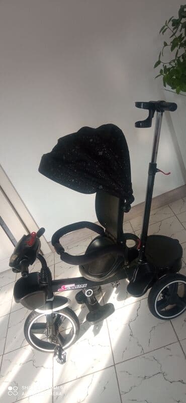 детская обувь с высоким берцем: Коляска, цвет - Черный, Б/у — 5