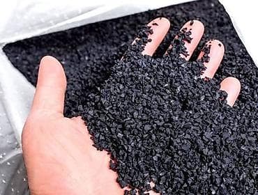 крошки: Крошка резиновая (гранулят) из переработанной шины - Фракция — 1