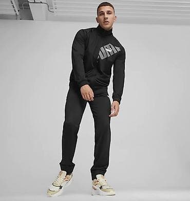 пума штаны: Мужской спортивный костюм PUMA (кофта + брюки), черный Размер : XL - — 1