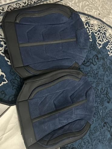 ткань авто: Чехлы С подушкой, цвет - Синий, Б/у, Самовывоз, Платная доставка — 5