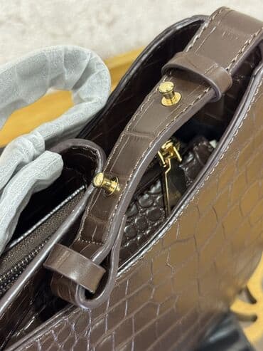 барсетка мужская кожаная ручной работы: Классическая сумка, Корея, Материал: Экокожа, Винтажный стиль, Водонепроницаемость, Застежка на молнии, Женские, Новый — 7