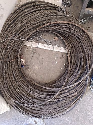 Стальной трос (канат) в бухте - Материал: сталь, многопроволочная