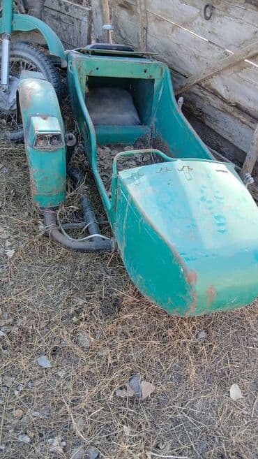 скутер бу недорого: Мотоцикл с коляской (советская классика, зеленый цвет). сатылат — 6