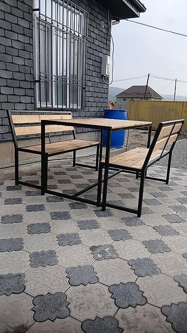 Үй жана бакча: Бакча эмерек комплекти, Үстөл, Металл — 1