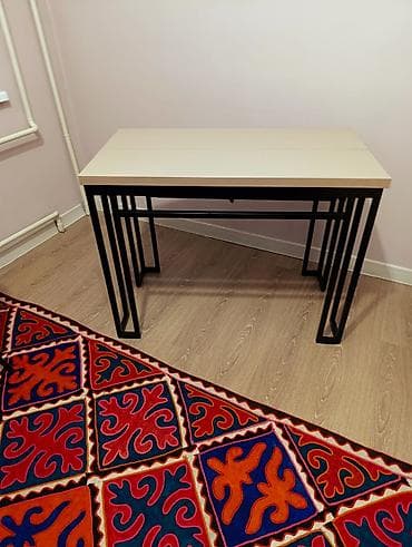 кухонные столики: Стол трансформер Для зала, Другая конструкция, цвет - Бежевый — 5