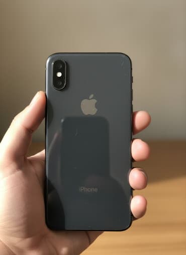 IPhone X, Б/у, 256 ГБ, Space Gray, Чехол