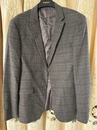 мужские пиджак: Мужские пиджаки брендовые (несколько моделей) 1) Серый в клетку с — 1