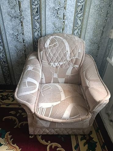 Эмерек: Мягкая мебель: диван и кресло - Диван двухместный с высокой спинкой и — 2