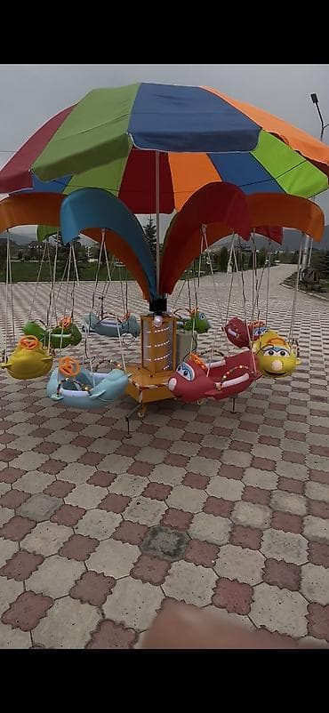 батут горка: Детские качели, Подвесные Для улицы, Металл — 1