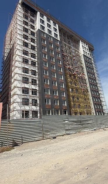 2 комнаты, 71 м², Асанбай мкр 12 этаж, ПСО (под самоотделку)