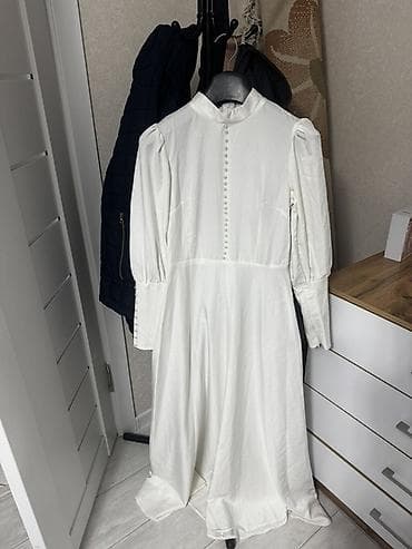 невидимый плащ: Платье на кыз узатуу: длинное белое платье с отстёгивающимся велюровым — 3