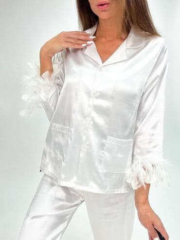 пижамы муслиновые: Женская пижама 100%хлопок Размер : л -3 хл (44-54) Цена:1100 сом ✅ — 30