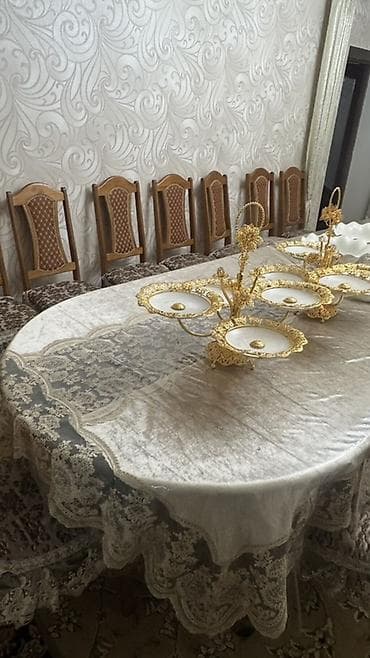 кухонная мебель стол стул: Стол и стул для зала, Новый, цвет - Коричневый — 2