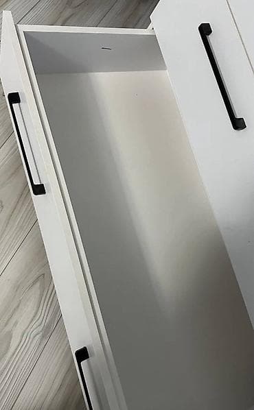 Комоды: Комод для одежды, Новый, Без зеркала, ЛДСП, цвет - Белый, Бесплатная доставка — 2