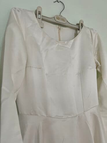 для беременных платья: Свадебное платье, XS, С поясом, Мусульманское, Дизайнерское, Б/у — 4