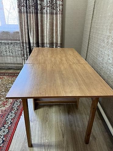 столы круглые для кухни: Стол трансформер Для кухни, Стол-книжка, Длина, см: 100-110 см, цвет - Коричневый — 3