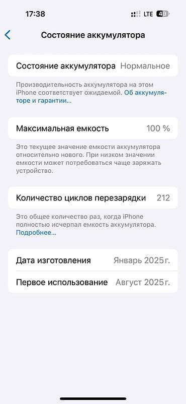 стекло ош: IPhone 16 Pro Max, 256 ГБ, Черный, 100 % — 2