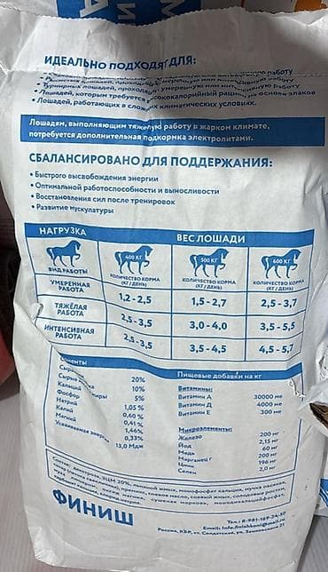 ячм: Премиум комбикорм для турнирных лошадей «Финиш», гранулированный — 3