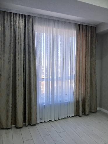 Матраска арналган каптамалар жана топперлер: Шторалар комплекти, Жаккард, Комплектте тюлу бар, Даяр буюм, Уктоочу бөлмө үчүн — 1