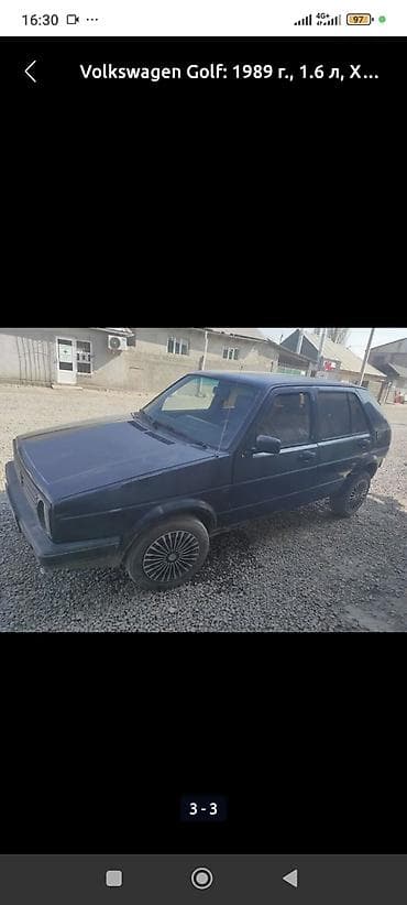 audi b3: Volkswagen Golf: 1989 г., 1.6 л, Ручные, Бензин, Хэтчбэк — 1