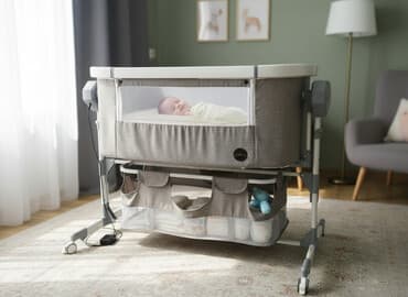 пользовались: Люлька, Б/у, Колыбель, Качалка, Металл, цвет - Коричневый, Самовывоз — 1