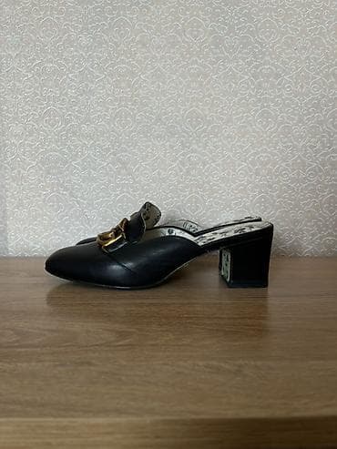 обувь 38: Сабо, 38, Gucci, Б/у, цвет - Черный, Самовывоз — 8