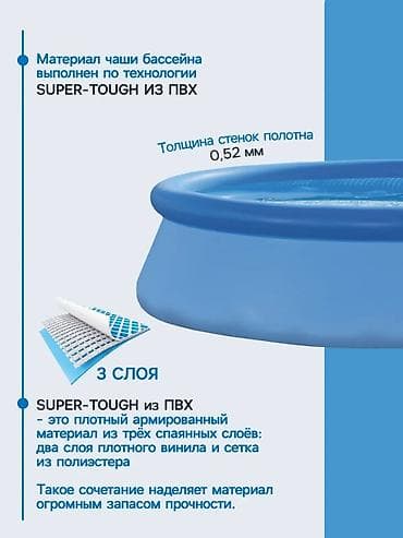 Спорт и хобби: Intex Easy Set үй-бүлөлүк бассейни ☀️ 💦 Балдар жана чоңдор үчүн сонун — 8