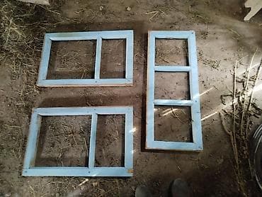 птицы бишкек: Готовое деревянное окно, Декоративные особенности: Декоративный переплет, Б/у, Без рассрочки — 2