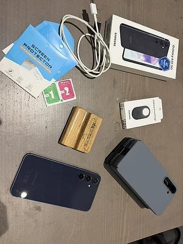 Samsung Galaxy A55 5G, Б/у, 256 ГБ, цвет - Синий, 2 SIM — 4