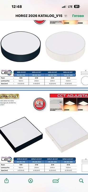 philips led: Потолочные светодиодные панели HOROZ SOFIA / SOFIA S (3 CCT) - Тип — 1