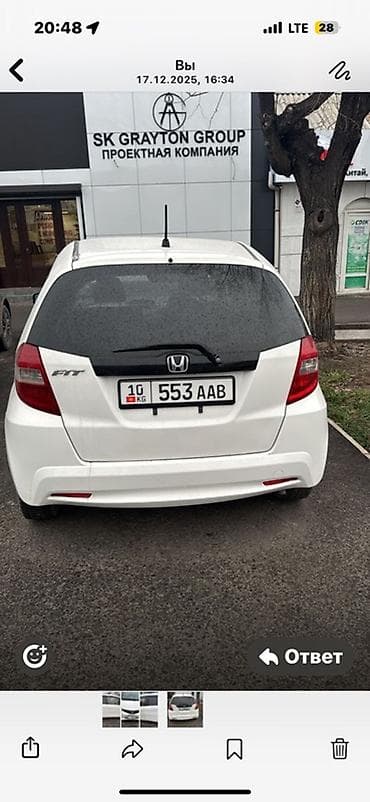 рейлинг фит: Honda Fit: 2009 г., 1.3 л, Автомат, Бензин, Хэтчбэк — 2