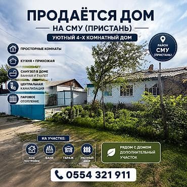🏡 ПРОДАЁТСЯ ДОМ НА СМУ (Пристань) ✨ Уютный 4-х комнатный дом для