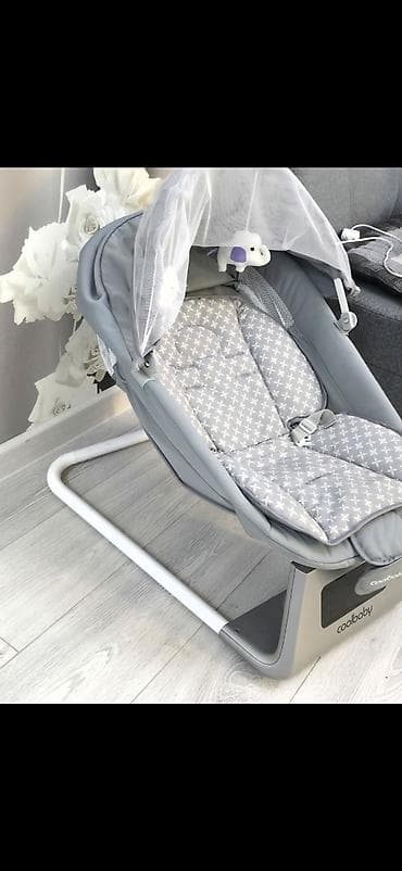 шизлонг детский: Детский комплект: Манеж белого цвета кроватка-трансформер с — 4