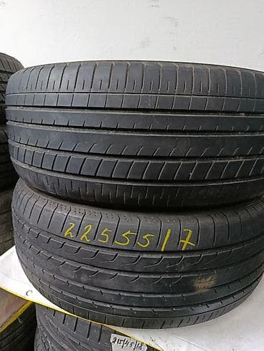 йокогама: Шины 225 / 55 / R 17, Лето, Б/у, Пара, Легковые, Япония, Yokohama — 1