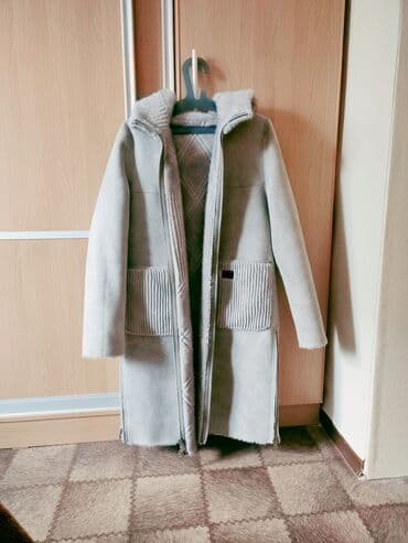 срочно в связи с переездом: Дубленка, Китай, По колено, Двусторонняя модель, 2XL — 1