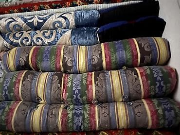 Мебель: Толстый напольный матрас/ватный тюфяк с простёжкой. - Тип: рулонный — 2