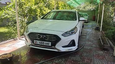 sonata: Hyundai Sonata, седан, белый цвет, номер 04 KG 688 ANF. Кузов и — 5