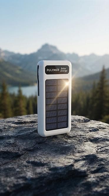 av usb: Портативный солнечный пауэрбанк POLYMER - Встроенная солнечная панель — 2