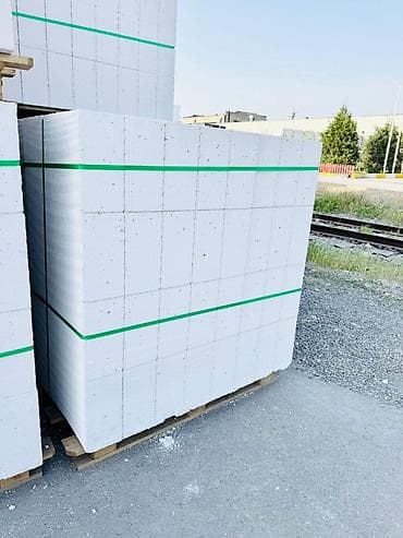 Газобетонные блоки на поддонах - Тип: автоклавный газобетон (ячеистый at lalafo.kg Газобетонные блоки на поддонах - Тип: автоклавный газобетон (ячеистый