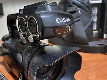 Техника жана электроника: Профессиональная видеокамера Canon ХА10 с модулем аудио XLR - Оптика — 1