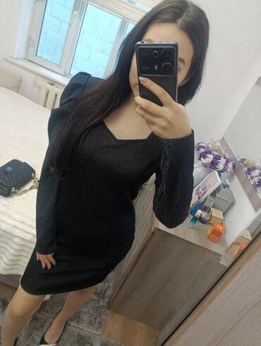 одежда для беременных бишкек дордой: Вечернее платье, Коктейльное, Короткая модель, Полиэстер, С рукавами, M — 3